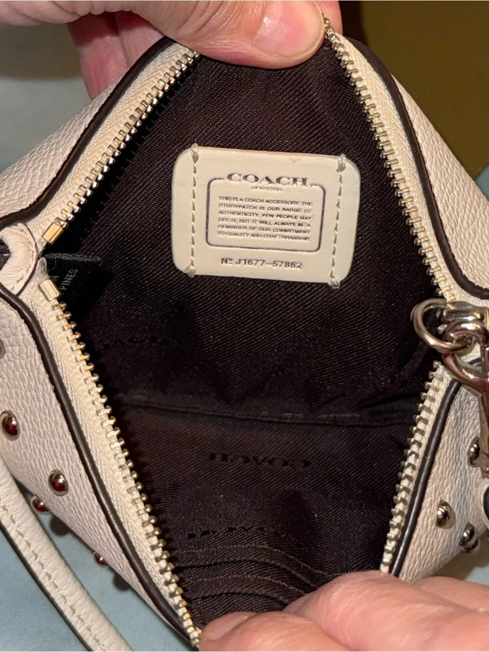 Coach Edie Shoulder Bag 31 With Star Rivets & Coach Wristlet With Ombré Rivets